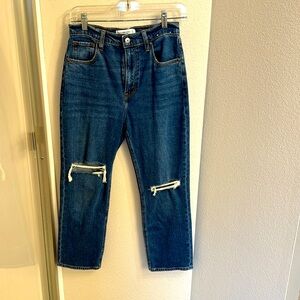 Abercrombie Ankle Straight Ultra High Rise